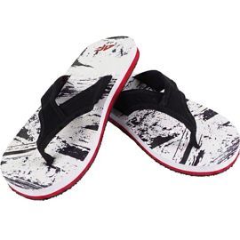 Papuci 4F H4L19 KLM004 90A alb negru multicolor