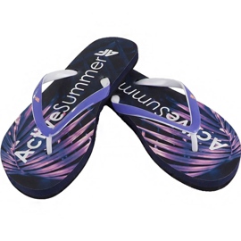 Papuci 4f W H4L19-KLD004 30S bleumarin închis multicolor albastru marin