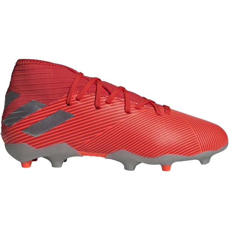 Ghete de fotbal Adidas Nemeziz 19.3 Fg Jr F99951 roșu roșu Ghete de fotbal Adidas Nemeziz 19.3 Fg Jr F99951 roșu roșu