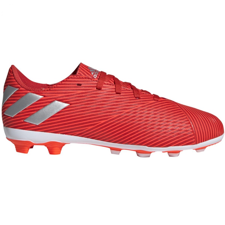 Ghete de fotbal Adidas Nemeziz 19.4 FxG Jr F99948 roșu roșu Ghete de fotbal Adidas Nemeziz 19.4 FxG Jr F99948 roșu roșu