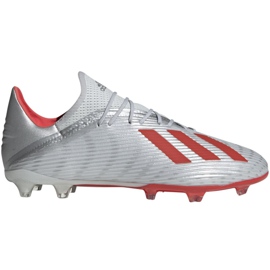 Ghete de fotbal Adidas X 19.2 Fg M F35386 gri gri Ghete de fotbal Adidas X 19.2 Fg M F35386 gri gri