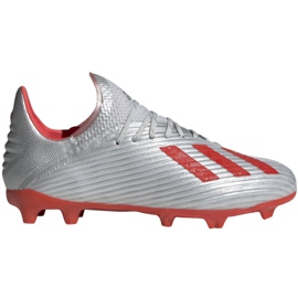 Ghete de fotbal Adidas X 19.1 Fg Jr F35683 gri gri Ghete de fotbal Adidas X 19.1 Fg Jr F35683 gri gri