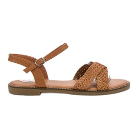 SHELOVET Sandale Camel maro SHELOVET Sandale Camel maro
