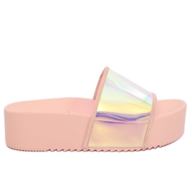 Papuci olografici roz CK81P Roz