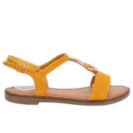 Sandale galbene pentru femei WL024 Galbene Sandale galbene pentru femei WL024 Galbene
