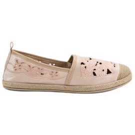 VICES Espadrile din piele de căprioară maro