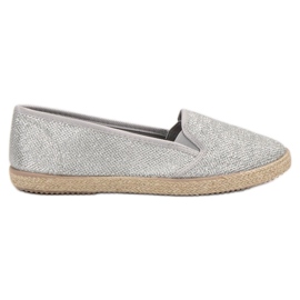 SHELOVET Adidași Slip-On Argintii gri