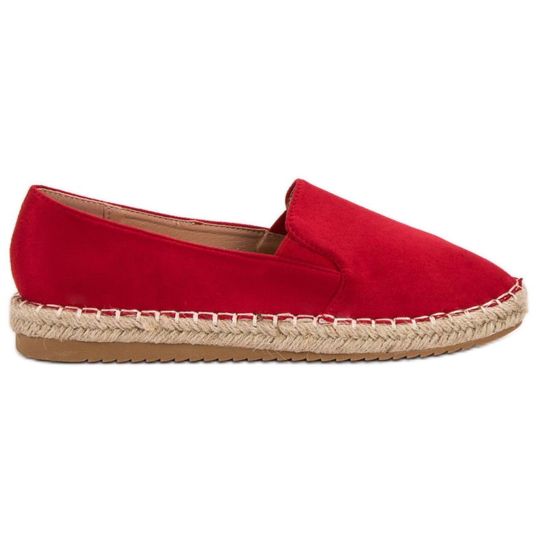 Primavera Espadrile din piele de căprioară roșu Primavera Espadrile din piele de căprioară roșu