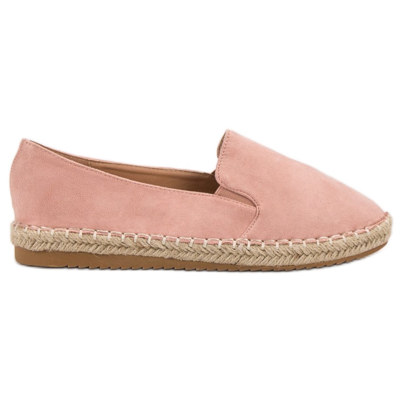 Primavera Espadrile din piele de căprioară roz Primavera Espadrile din piele de căprioară roz