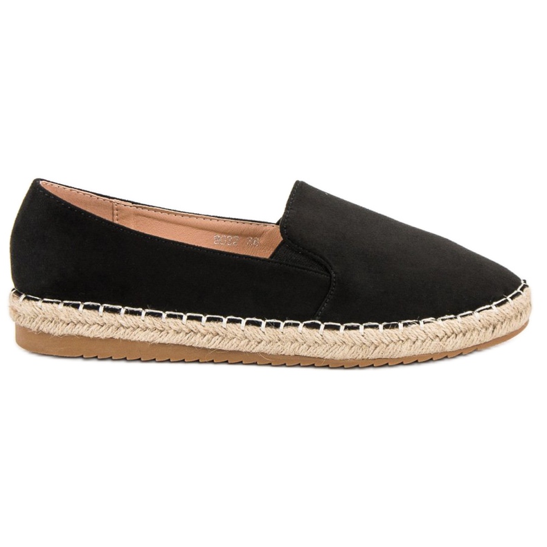 Primavera Espadrile din piele de căprioară negru