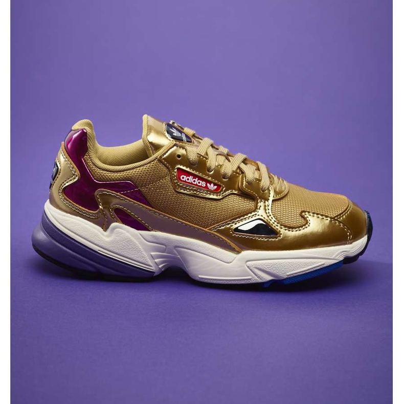 Adidas Falcon W 247 Gold metalic de aur metalic în alb multicolor galben