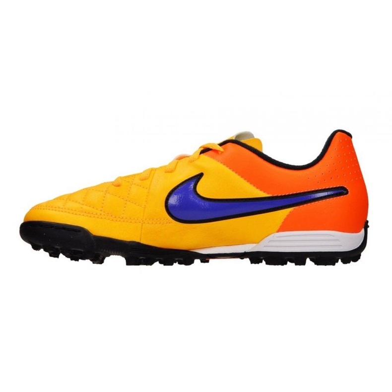 Pantofi de fotbal Nike Tiempo Rio Ii Tf Jr 631524-858 multicolor portocale Pantofi de fotbal Nike Tiempo Rio Ii Tf Jr 631524-858 multicolor portocale
