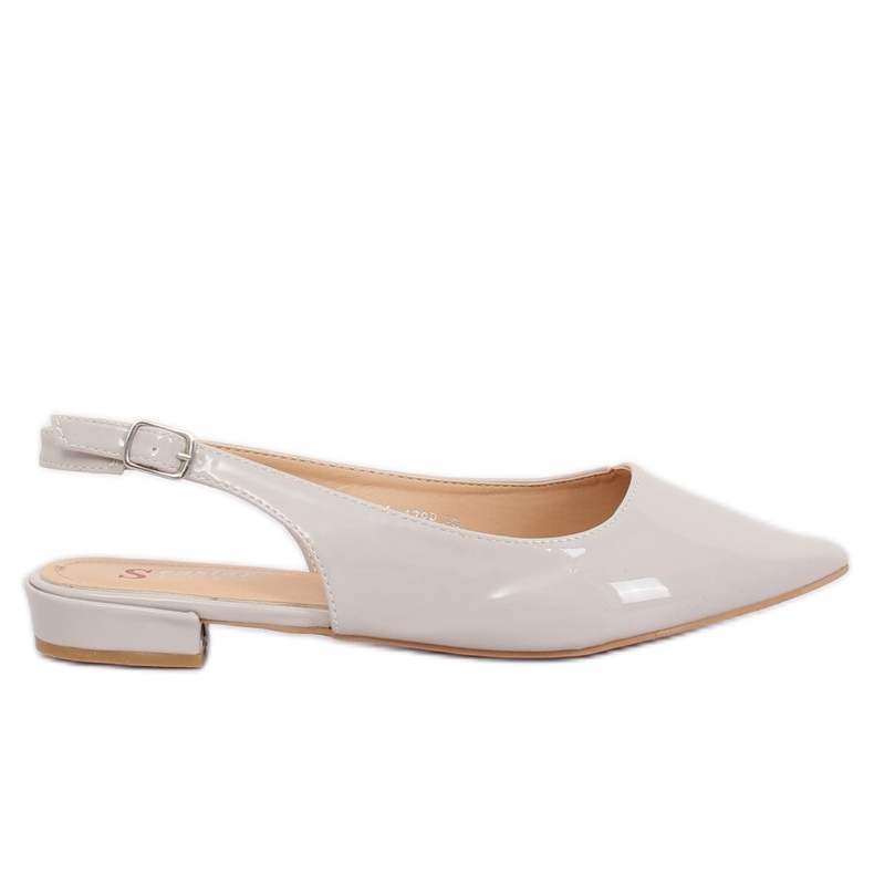 Balerini gri cu toc deschis LL-178 Gri Balerini gri cu toc deschis LL-178 Gri