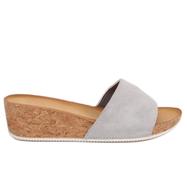 Gri G233 Papuci gri cu pană