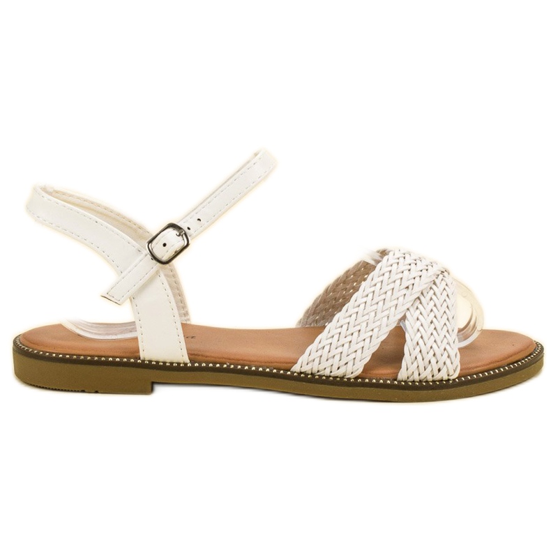 SHELOVET Sandale albe