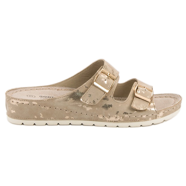 Goodin Papuci Cu Cataramă galben