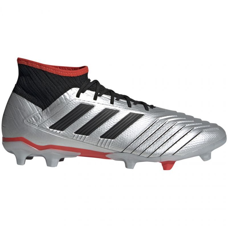 Ghete de fotbal Adidas Predator 19.2 Fg M F35601 negru argintiu argint