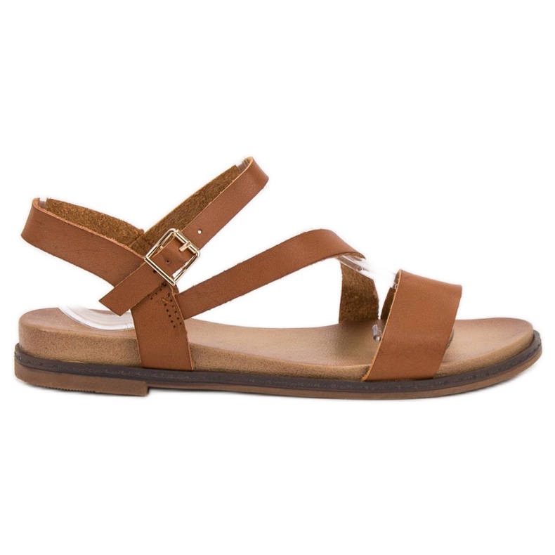 SHELOVET Sandale casual maro