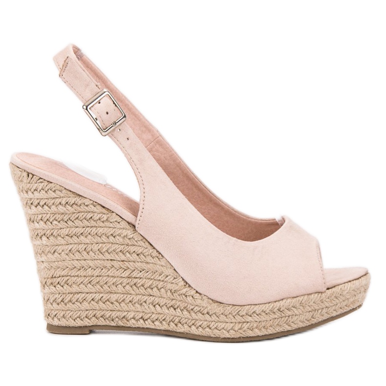 Renda Sandale din piele de căprioară la modă maro