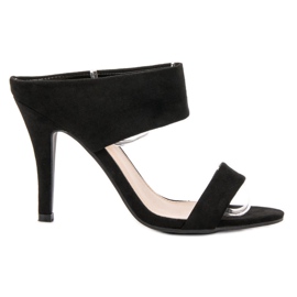Lucky Shoes Tocuri înalte Slip-On negru Lucky Shoes Tocuri înalte Slip-On negru