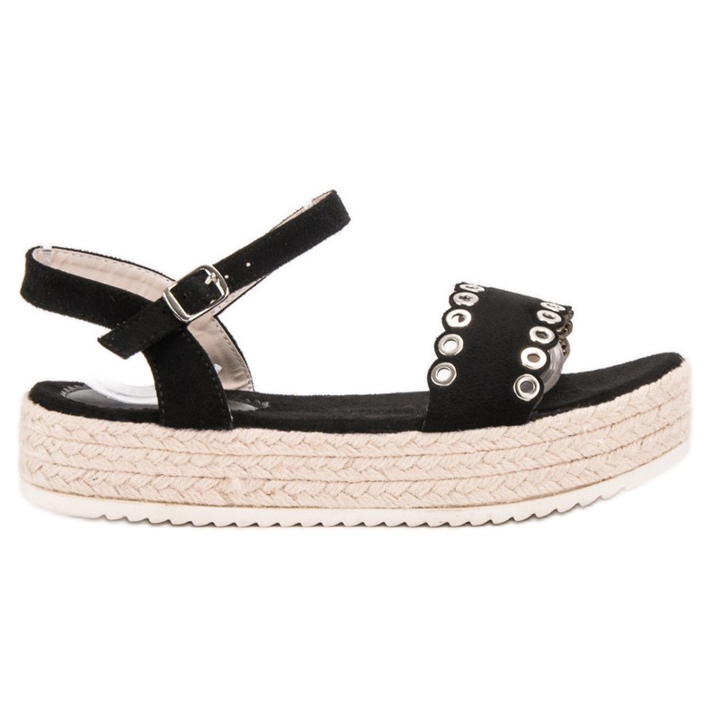 Nio Nio Sandale Espadrile Negre negru