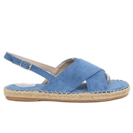 Sandale espadrile albastre YJ-2M12 Albastru