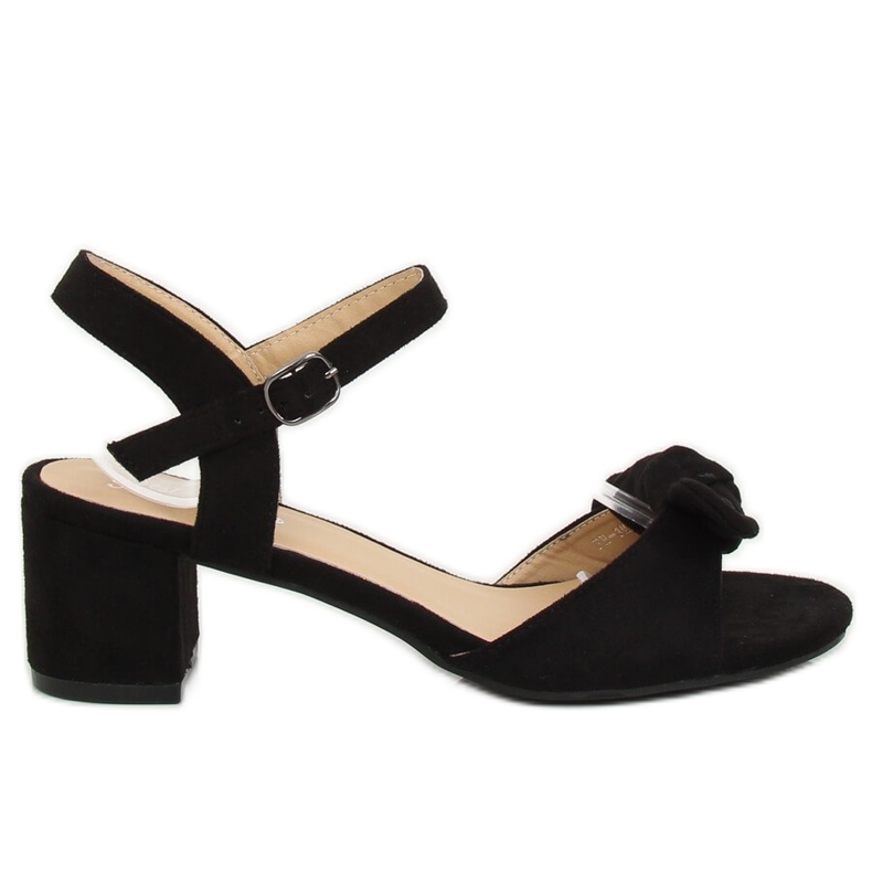 Sandale negre cu toc înalt FH-3M22 negre negru