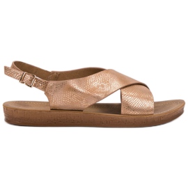SHELOVET Sandale confortabile galben SHELOVET Sandale confortabile galben