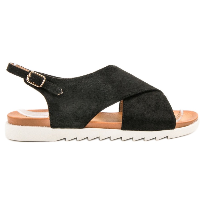 Primavera Sandale închise din piele de căprioară negru