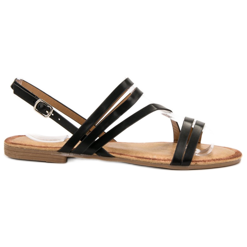 Primavera Sandale negre clasice negru