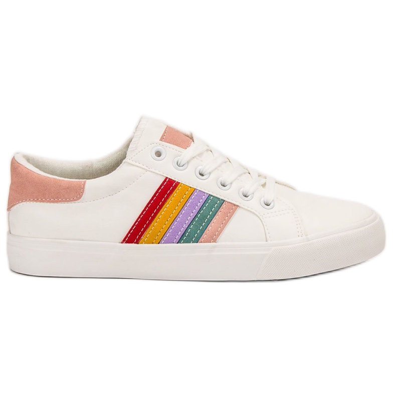 SHELOVET Pantofi sport casual alb multicolor