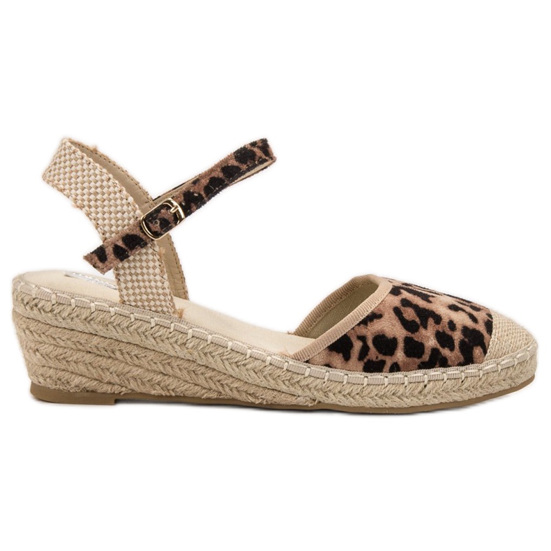 Best Shoes Espadrile cu pană maro Best Shoes Espadrile cu pană maro