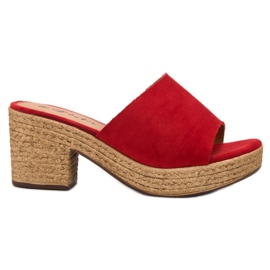 Flyfor Papuci ușori pe post roșu Flyfor Papuci ușori pe post roșu