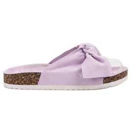 Diamantique Papuci Cu Arc violet Diamantique Papuci Cu Arc violet