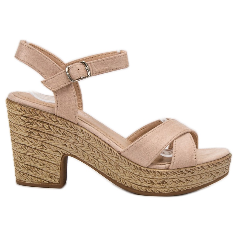 Queentina Sandale pe o bară maro