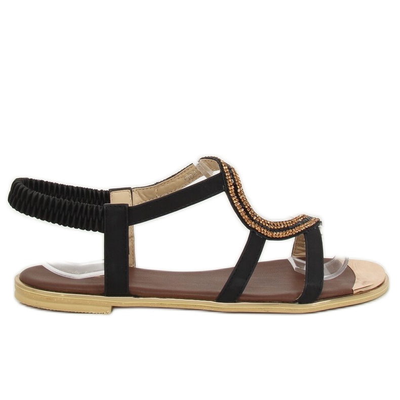 Sandale negre asimetrice GD4157 Negru