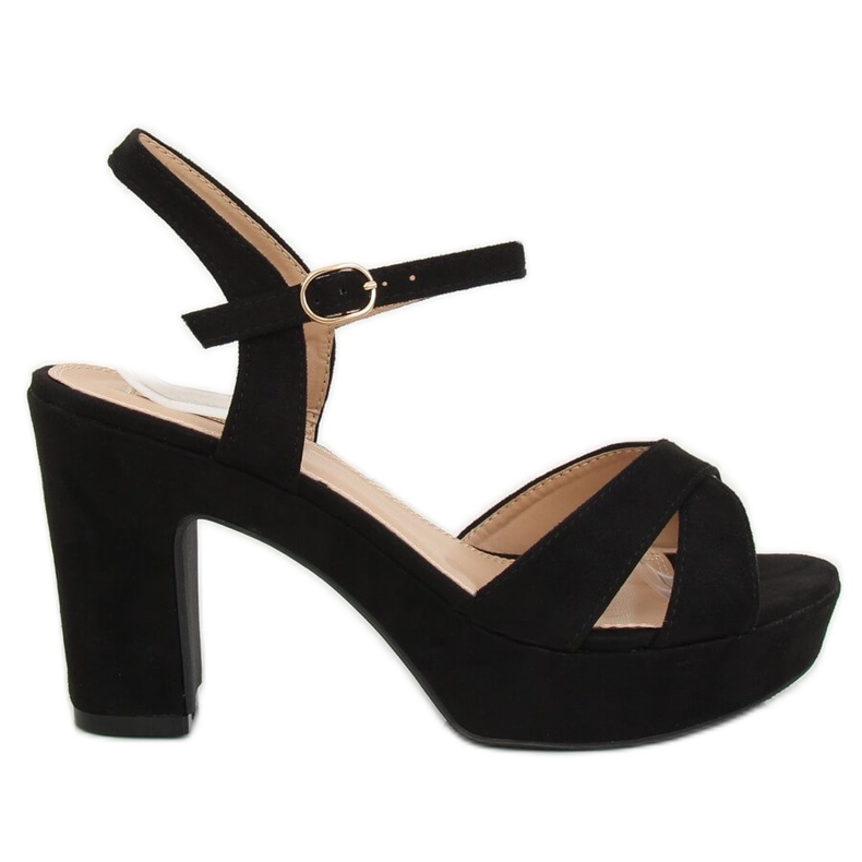 Sandale negre negre JC15017 Negre negru