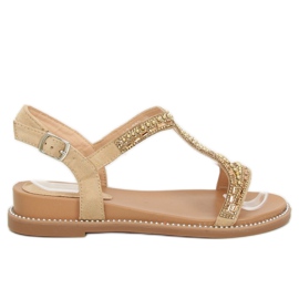 Sandale decorate cu aur LC-802 Gold de aur Sandale decorate cu aur LC-802 Gold de aur