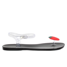 Meliski negru K-3700 Flip-flops negru multicolor