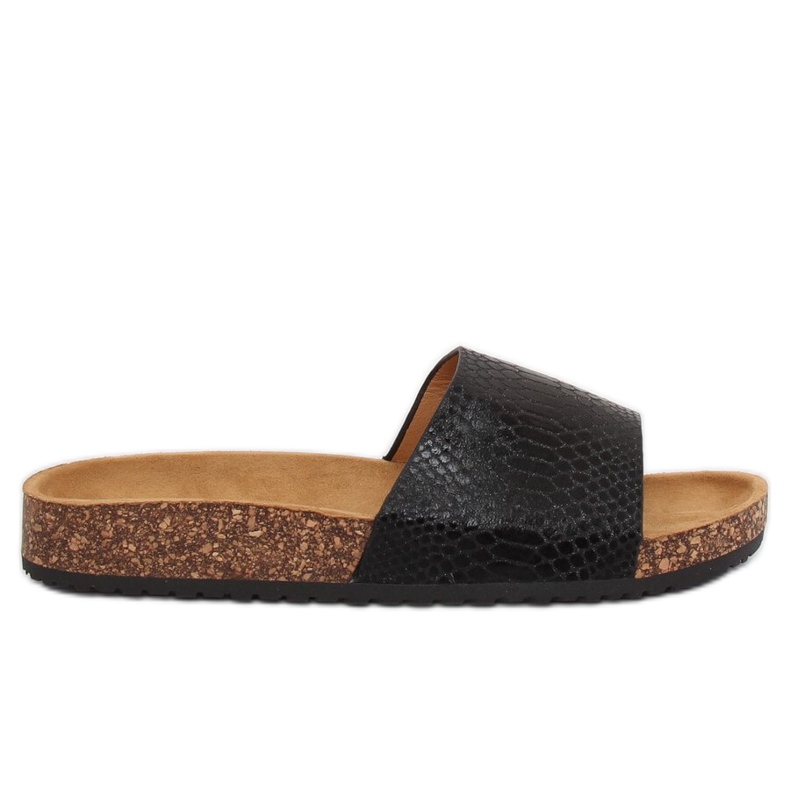 Papuci negri pentru femei negri PK44491 Negru