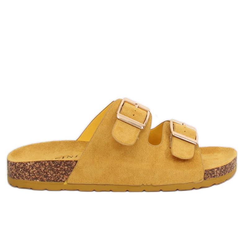 Papuci galbeni pentru femei galbeni 6105 Galbeni