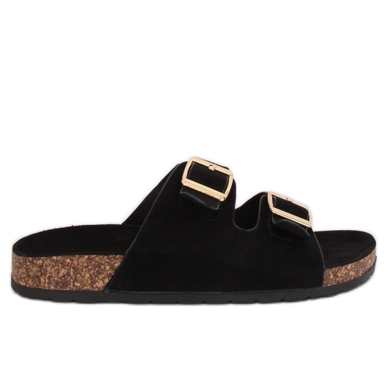 Papuci negri negri pentru femei 6105 Negri negru