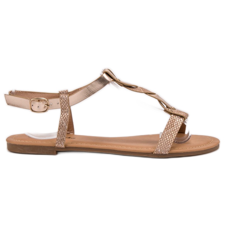 Mannika Sandale plate roz