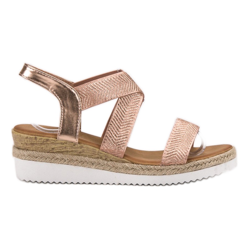 Bello Star Espadrile Slip On Sandals roz galben Bello Star Espadrile Slip On Sandals roz galben