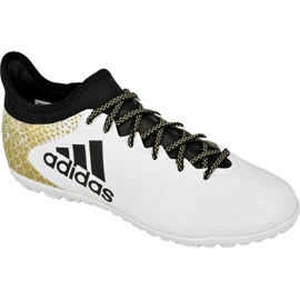 Pantofi de fotbal Adidas X 16.3 Tf M AQ4352 alb alb