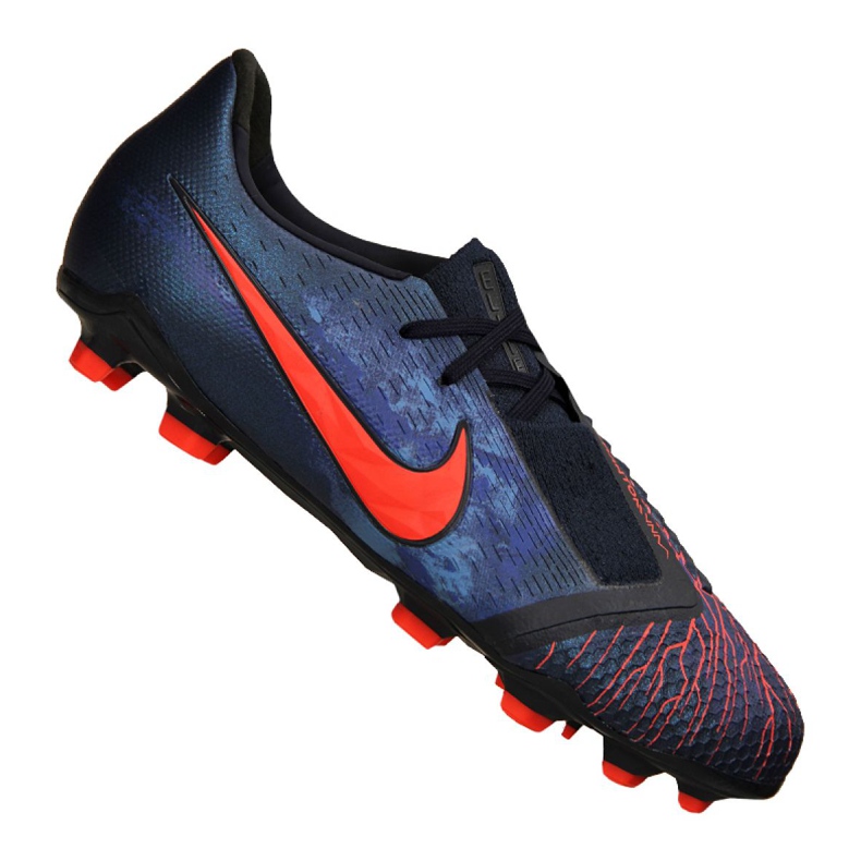 Pantofi de fotbal Nike Phantom Vnm Elite Fg Jr AO0401-440 negru albastru marin