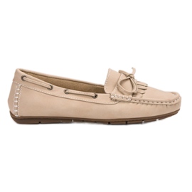 SHELOVET Mocasini cu arc maro SHELOVET Mocasini cu arc maro