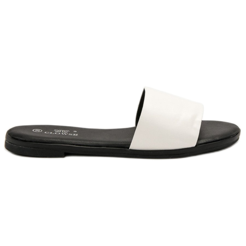 Clowse Papuci albi clasici Clowse Papuci albi clasici