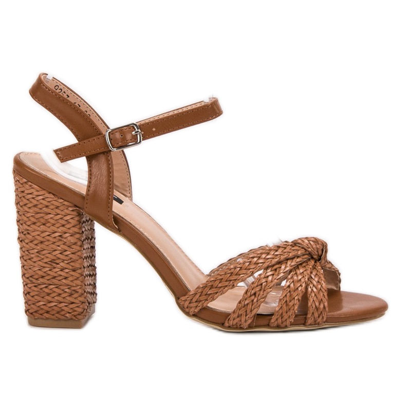 Sandale VICES împletite maro