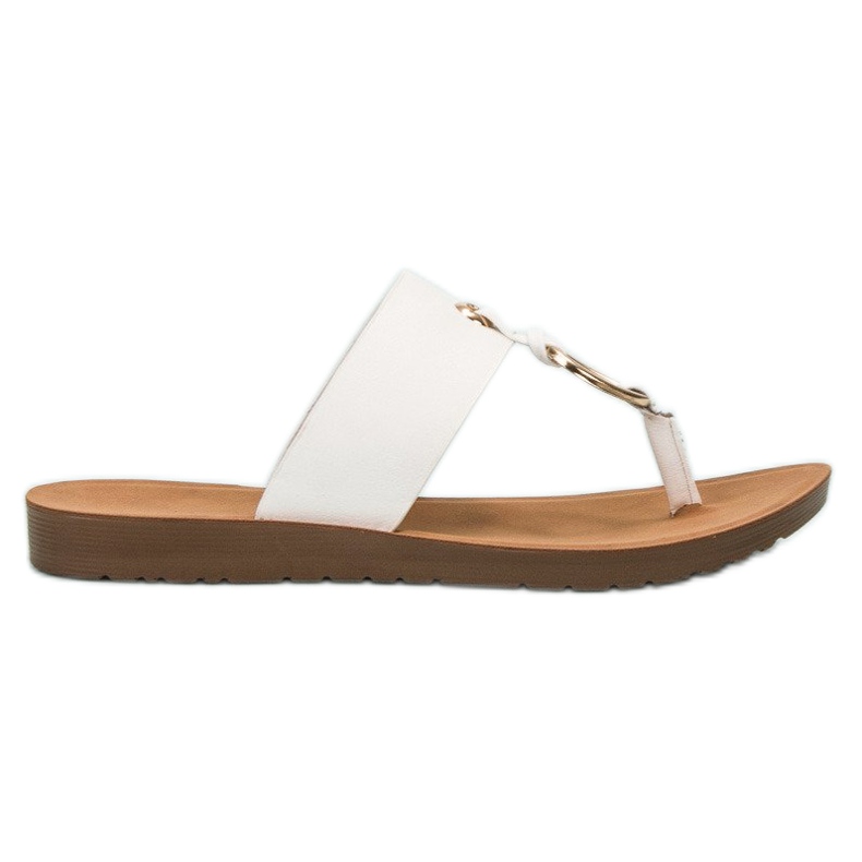 Flip-flops VINCEZA elegante alb